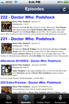 Podshock Companion App Screenshot